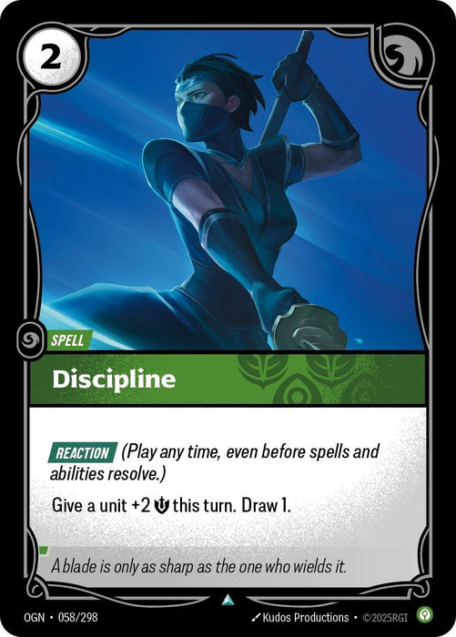 Image for Discipline (058/298) (Foil) [Origins] - Riftbound: League of Legends Trading Card Game