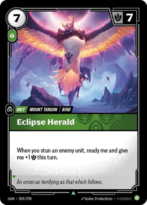 Image for Eclipse Herald (059/298) (Foil) [Origins] - Riftbound: League of Legends Trading Card Game