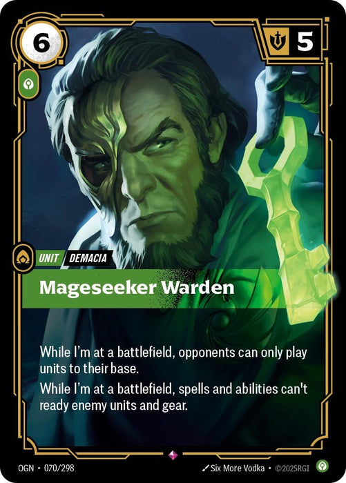 Image for Mageseeker Warden (070/298) (Foil) [Origins] - Riftbound: League of Legends Trading Card Game