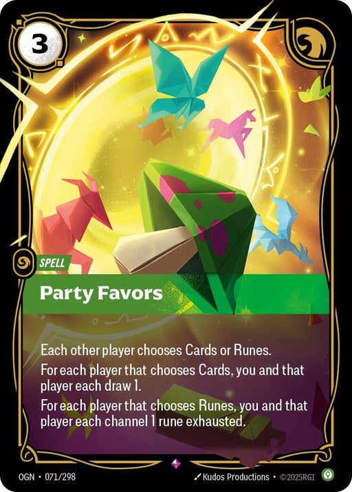 Image for Party Favors (071/298) (Foil) [Origins] - Riftbound: League of Legends Trading Card Game