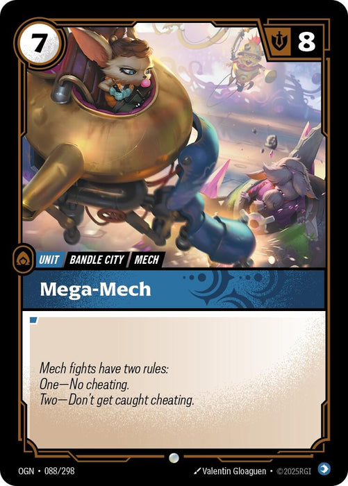 Image for Mega-Mech (088/298) (Foil) [Origins] - Riftbound: League of Legends Trading Card Game