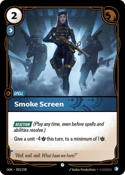 Image for Smoke Screen (093/298) (Foil) [Origins] - Riftbound: League of Legends Trading Card Game