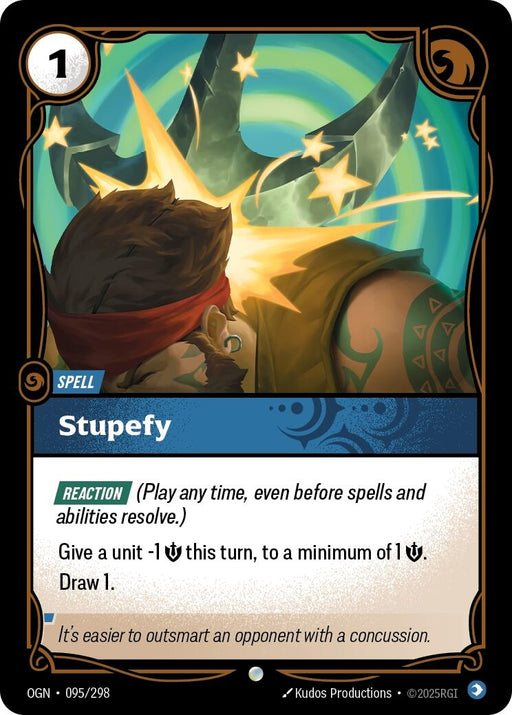 Image for Stupefy (095/298) (Foil) [Origins] - Riftbound: League of Legends Trading Card Game
