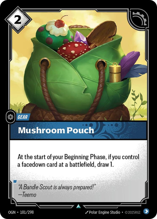 Image for Mushroom Pouch (101/298) (Foil) [Origins] - Riftbound: League of Legends Trading Card Game