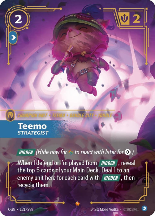 Image for Teemo - Strategist (121/298) (Foil) [Origins] - Riftbound: League of Legends Trading Card Game