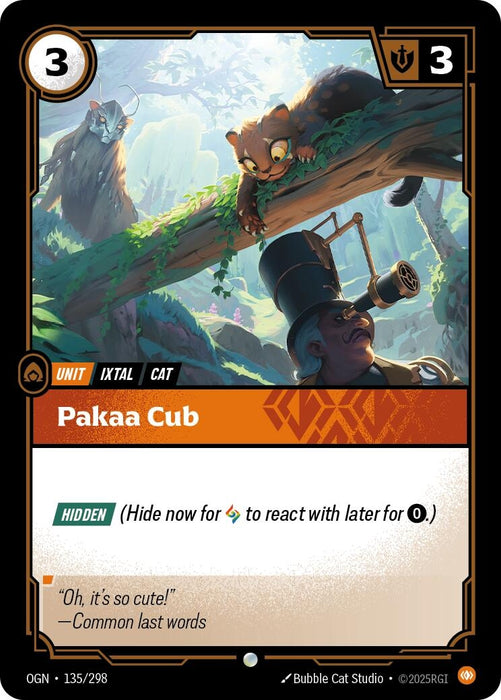 Image for Pakaa Cub (135/298) (Foil) [Origins] - Riftbound: League of Legends Trading Card Game