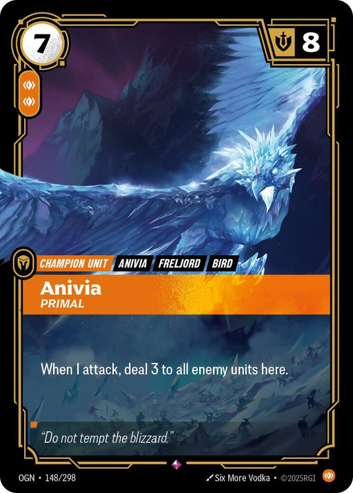 Image for Anivia - Primal (148/298) (Foil) [Origins] - Riftbound: League of Legends Trading Card Game