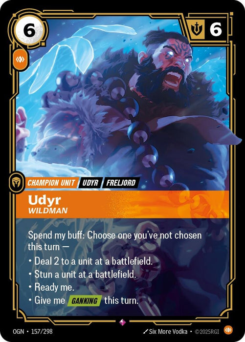 Image for Udyr - Wildman (157/298) (Foil) [Origins] - Riftbound: League of Legends Trading Card Game