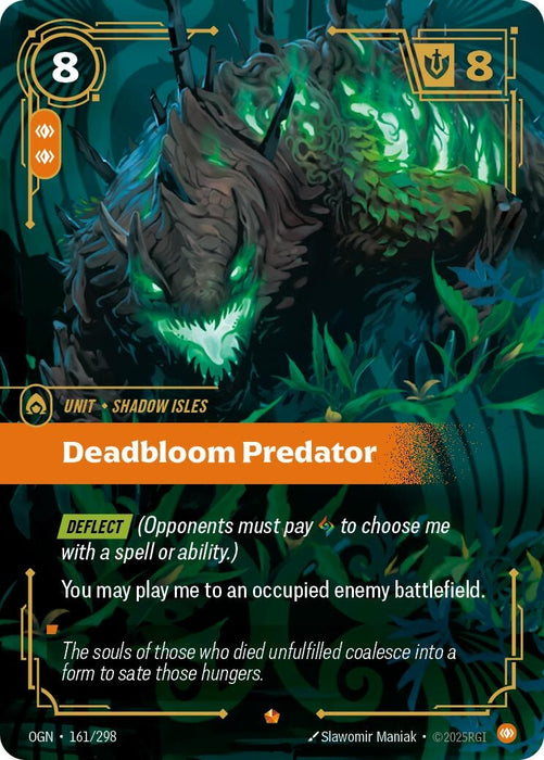 Image for Deadbloom Predator (161/298) (Foil) [Origins] - Riftbound: League of Legends Trading Card Game