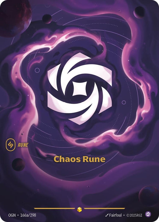 Image for Chaos Rune (Alternate Art) (166a/298) (Foil) [Origins] - Riftbound: League of Legends Trading Card Game