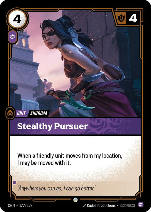Image for Stealthy Pursuer (177/298) (Foil) [Origins] - Riftbound: League of Legends Trading Card Game
