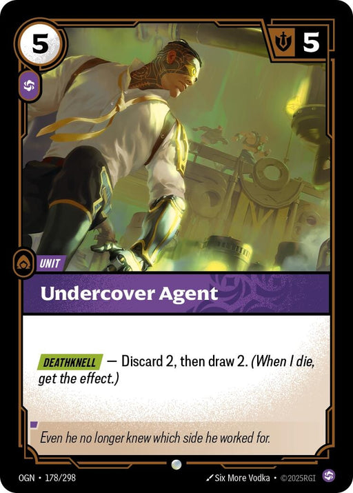 Image for Undercover Agent (178/298) (Foil) [Origins] - Riftbound: League of Legends Trading Card Game