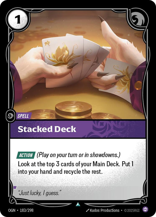 Image for Stacked Deck (183/298) [Origins] - Riftbound: League of Legends Trading Card Game