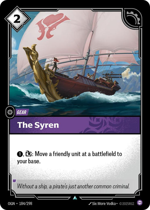 Image for The Syren (184/298) (Foil) [Origins] - Riftbound: League of Legends Trading Card Game