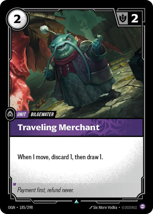 Image for Traveling Merchant (185/298) (Foil) [Origins] - Riftbound: League of Legends Trading Card Game