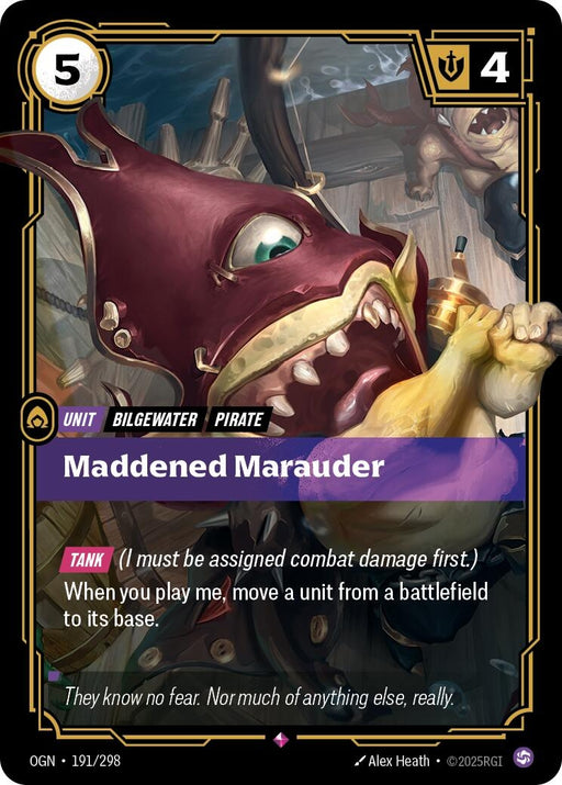 Image for Maddened Marauder (191/298) (Foil) [Origins] - Riftbound: League of Legends Trading Card Game
