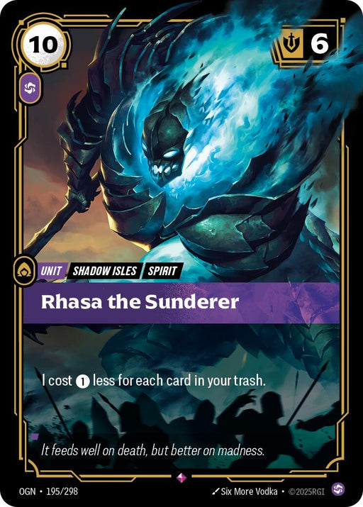 Image for Rhasa the Sunderer (195/298) (Foil) [Origins] - Riftbound: League of Legends Trading Card Game