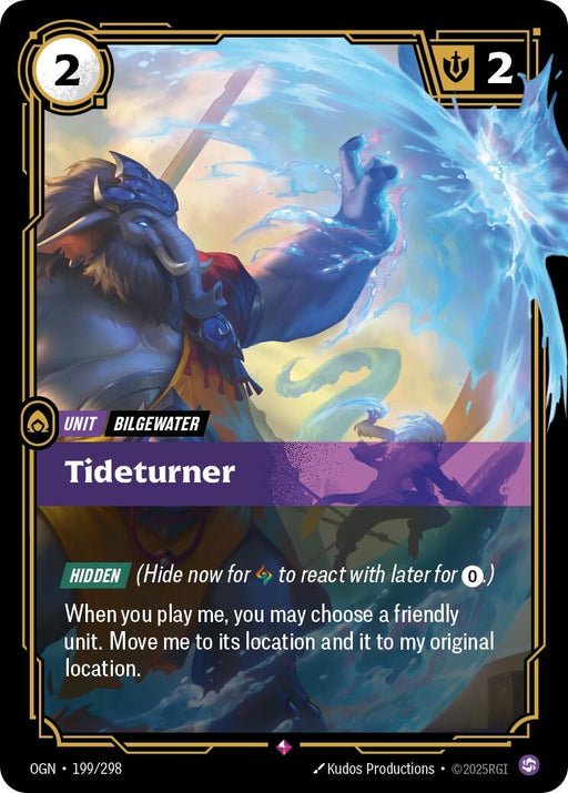 Image for Tideturner (199/298) (Foil) [Origins] - Riftbound: League of Legends Trading Card Game
