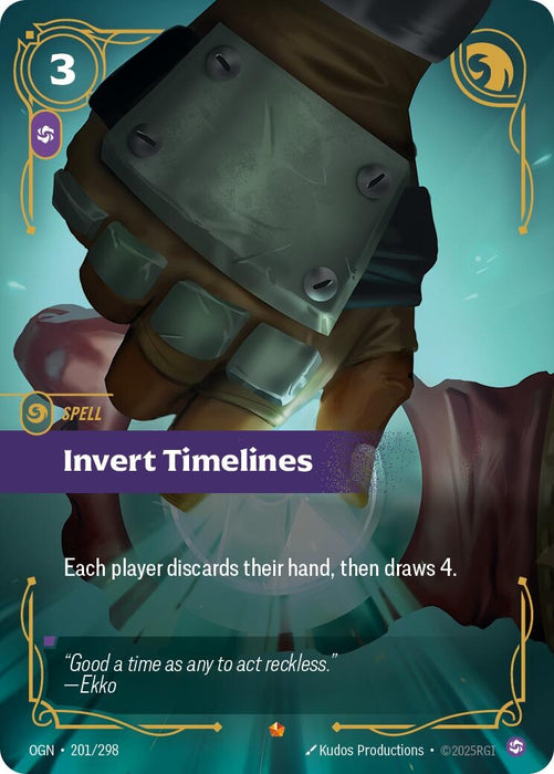 Image for Invert Timelines (201/298) (Foil) [Origins] - Riftbound: League of Legends Trading Card Game