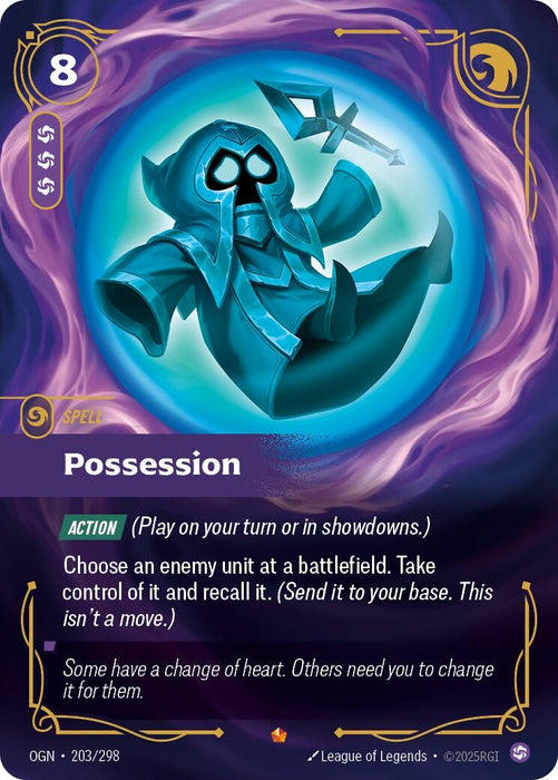 Image for Possession (203/298) (Foil) [Origins] - Riftbound: League of Legends Trading Card Game