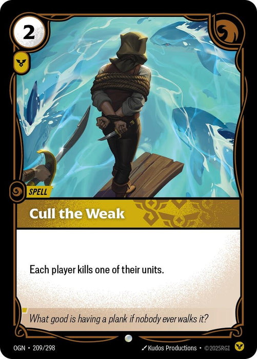 Image for Cull the Weak (209/298) (Foil) [Origins] - Riftbound: League of Legends Trading Card Game