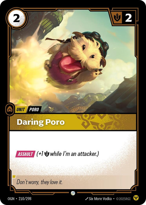 Image for Daring Poro (210/298) [Origins] - Riftbound: League of Legends Trading Card Game