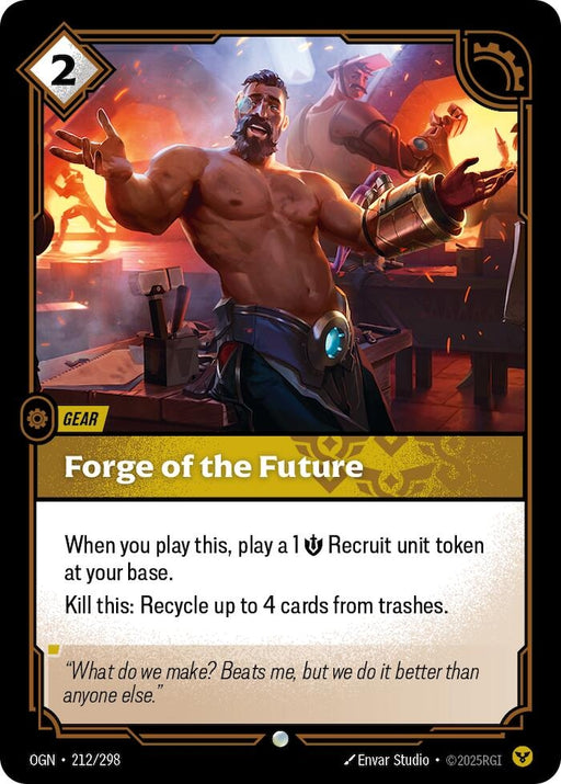Image for Forge of the Future (212/298) (Foil) [Origins] - Riftbound: League of Legends Trading Card Game