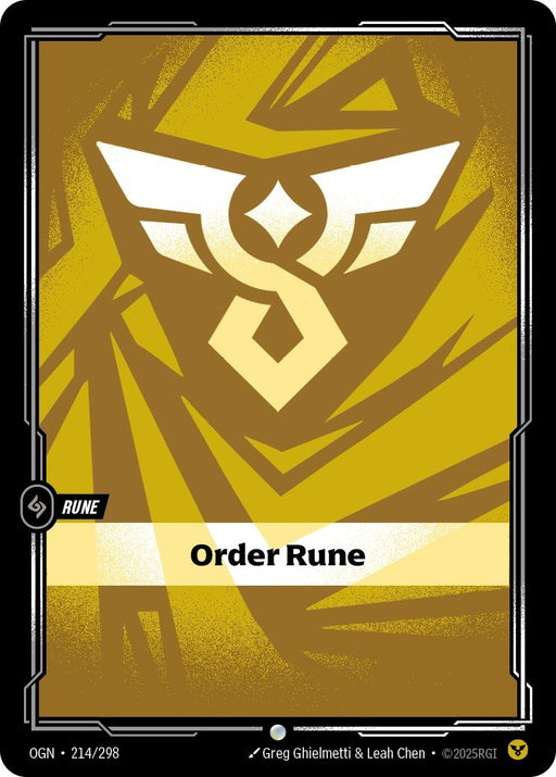 Image for Order Rune (214/298) [Origins] - Riftbound: League of Legends Trading Card Game