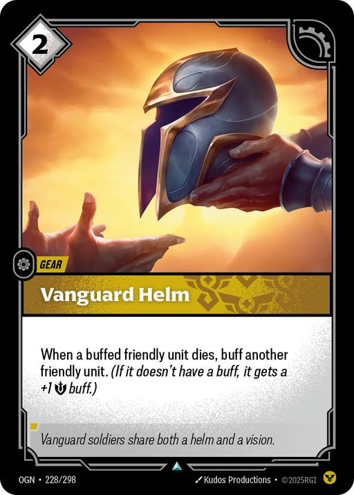 Image for Vanguard Helm (228/298) (Foil) [Origins] - Riftbound: League of Legends Trading Card Game