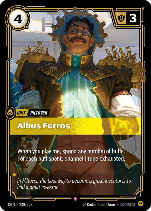 Image for Albus Ferros (230/298) (Foil) [Origins] - Riftbound: League of Legends Trading Card Game
