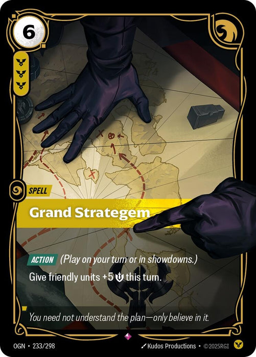 Image for Grand Strategem (233/298) (Foil) [Origins] - Riftbound: League of Legends Trading Card Game