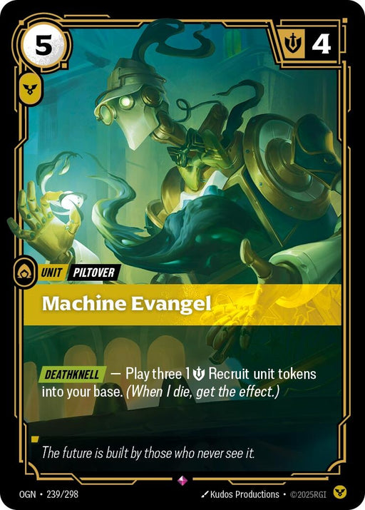Image for Machine Evangel (239/298) (Foil) [Origins] - Riftbound: League of Legends Trading Card Game