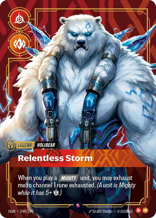 Image for Volibear - Relentless Storm (249/298) (Foil) [Origins] - Riftbound: League of Legends Trading Card Game