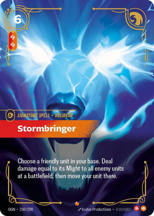 Image for Stormbringer (250/298) (Foil) [Origins] - Riftbound: League of Legends Trading Card Game