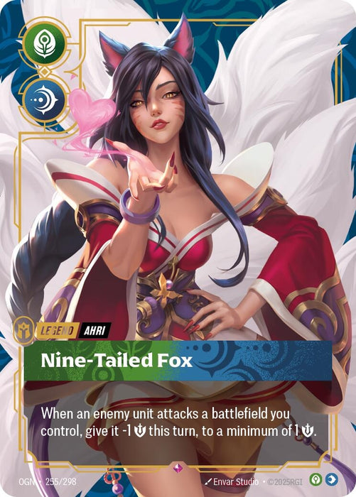 Image for Ahri - Nine-Tailed Fox (255/298) (Foil) [Origins] - Riftbound: League of Legends Trading Card Game