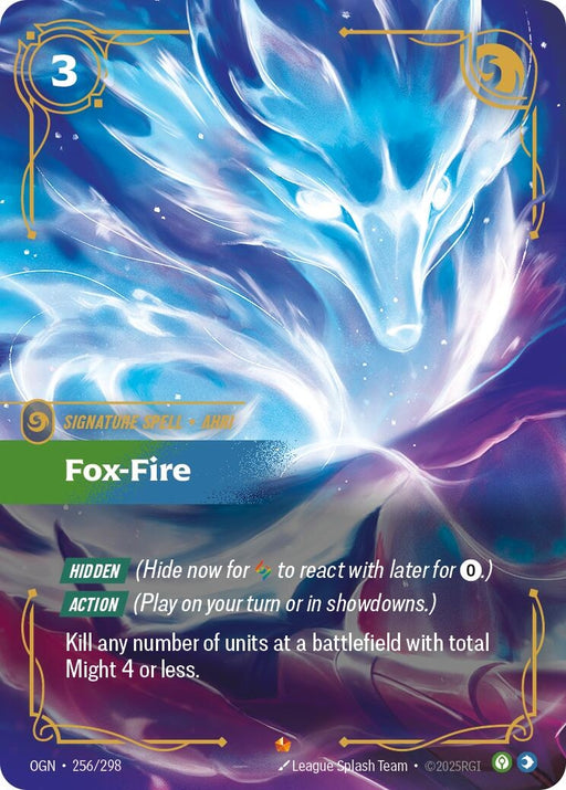 Image for Fox-Fire (256/298) (Foil) [Origins] - Riftbound: League of Legends Trading Card Game