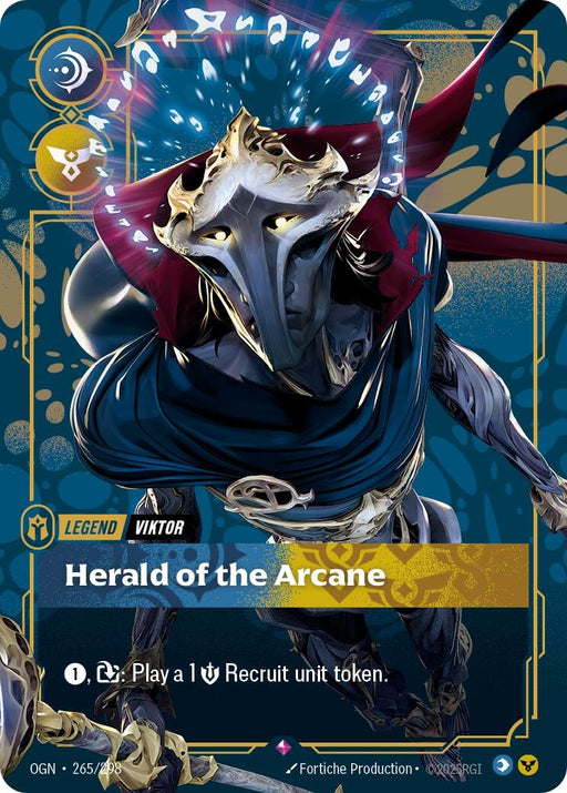 Image for Viktor - Herald of the Arcane (265/298) (Foil) [Origins] - Riftbound: League of Legends Trading Card Game
