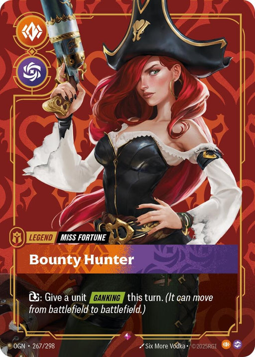 Image for Miss Fortune - Bounty Hunter (267/298) (Foil) [Origins] - Riftbound: League of Legends Trading Card Game