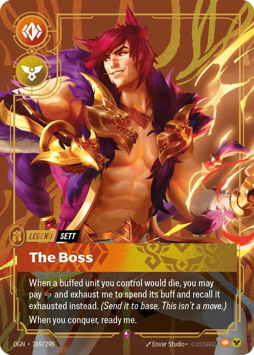 Image for Sett - The Boss (269/298) (Foil) [Origins] - Riftbound: League of Legends Trading Card Game