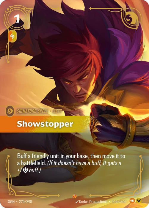 Image for Showstopper (270/298) (Foil) [Origins] - Riftbound: League of Legends Trading Card Game