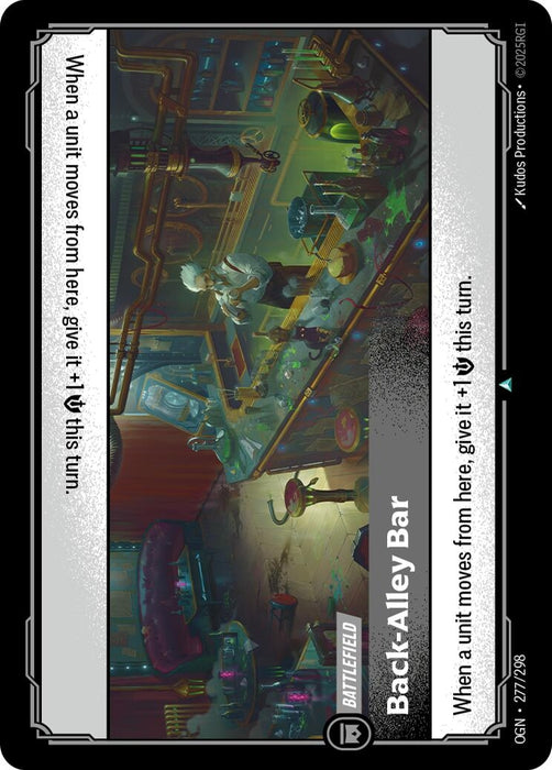 Image for Back-Alley Bar (277/298) (Foil) [Origins] - Riftbound: League of Legends Trading Card Game