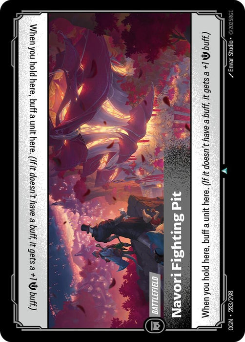 Image for Navori Fighting Pit (283/298) (Foil) [Origins] - Riftbound: League of Legends Trading Card Game