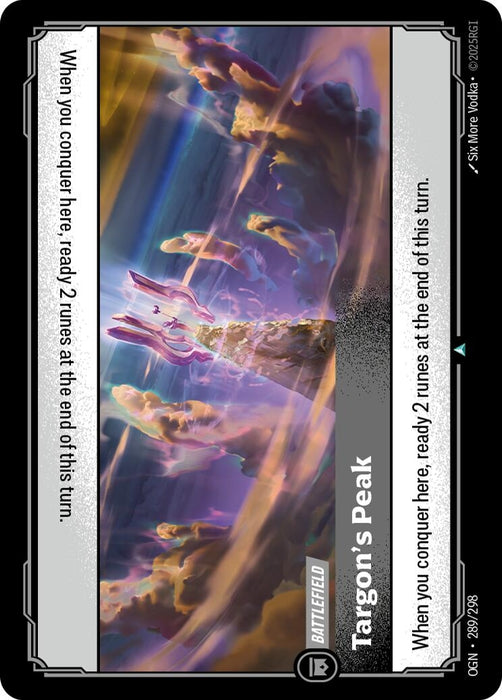 Image for Targon's Peak (289/298) (Foil) [Origins] - Riftbound: League of Legends Trading Card Game