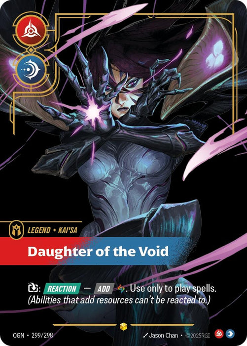 Image for Kai'Sa - Daughter of the Void (Overnumbered) (299/298) (Foil) [Origins] - Riftbound: League of Legends Trading Card Game