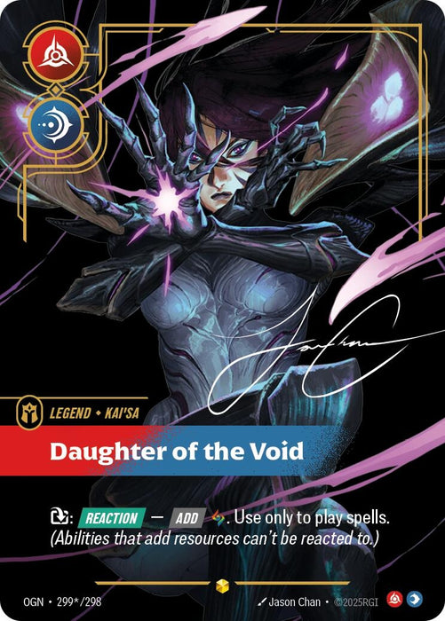 Kai'Sa - Daughter of the Void (Signature) (299*/298) (Foil) [Origins]