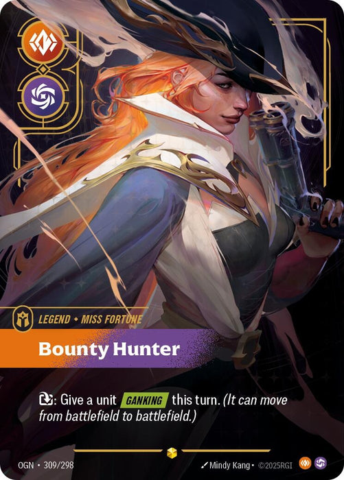 Image for Miss Fortune - Bounty Hunter (Overnumbered) (309/298) (Foil) [Origins] - Riftbound: League of Legends Trading Card Game