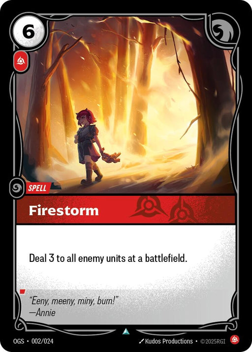 Image for Firestorm (002/024) [Origins: Proving Grounds] - Riftbound: League of Legends Trading Card Game