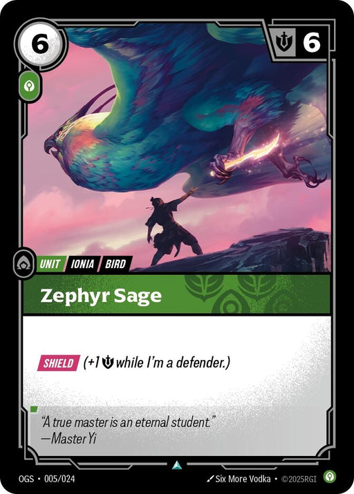 Image for Zephyr Sage (005/024) [Origins: Proving Grounds] - Riftbound: League of Legends Trading Card Game