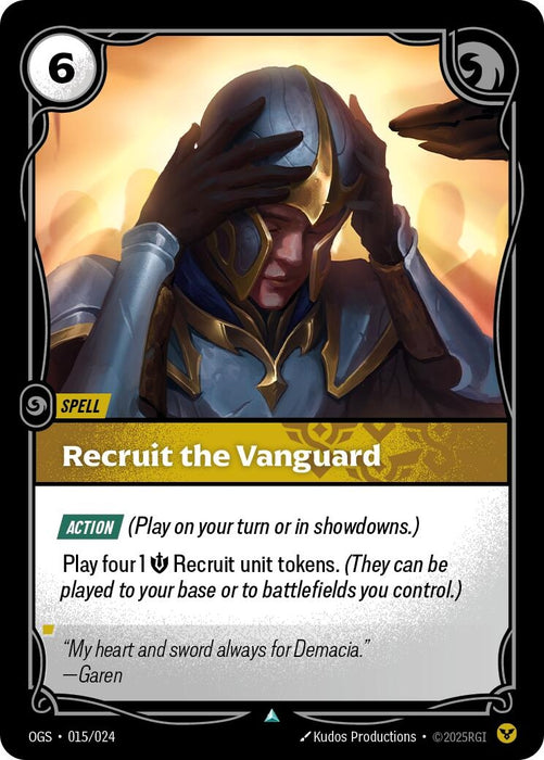 Image for Recruit the Vanguard (015/024) [Origins: Proving Grounds] - Riftbound: League of Legends Trading Card Game