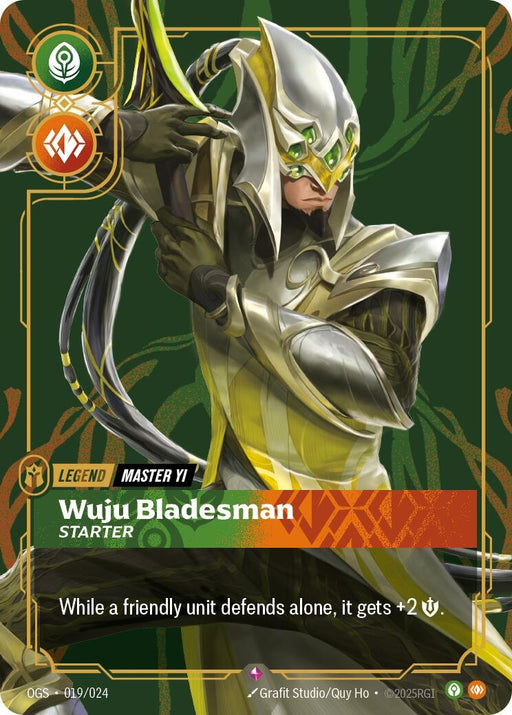 Image for Master Yi - Wuju Bladesman (Starter) (019/024) [Origins: Proving Grounds] - Riftbound: League of Legends Trading Card Game